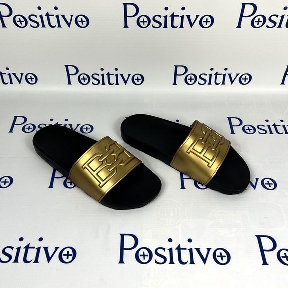 Bally Mens Scotty Gold Rubber Sandals US 10 - Picture 4 of 6